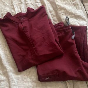 FIGS burgundy set